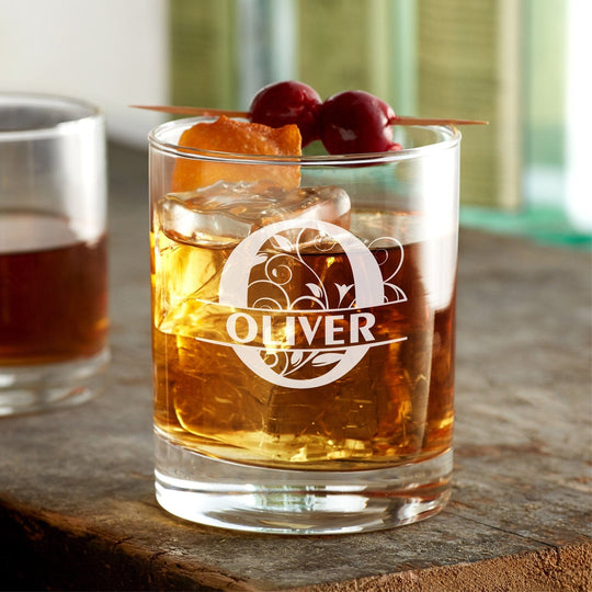 Custom Whiskey Glass - Personalized 12oz Rocks Glass