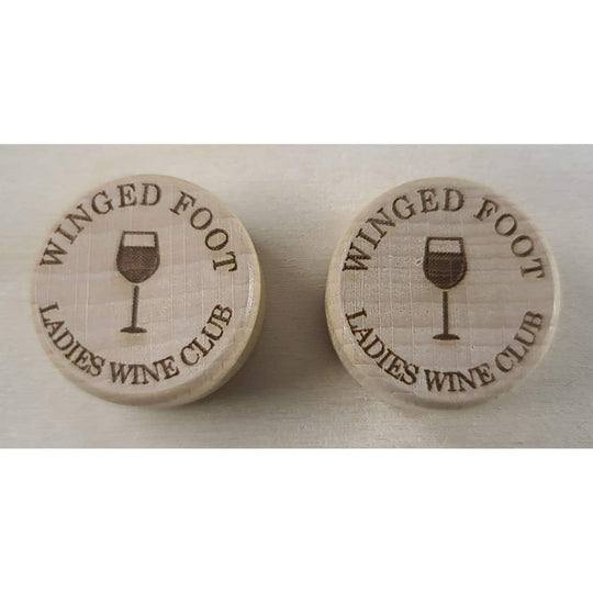 Custom Wine Stoppers Pack of 10 - Cork and Wood