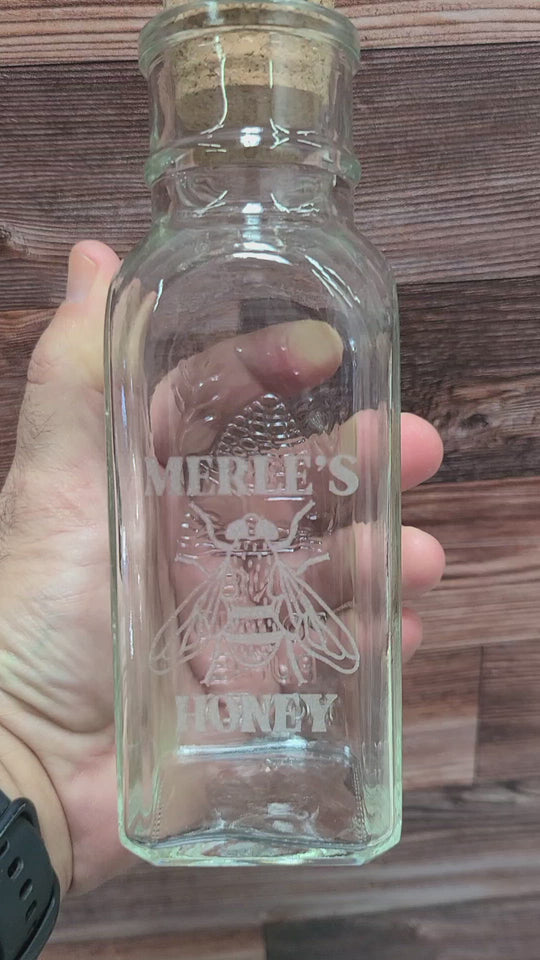 Muth Honey Jar Bottle with Cork Top