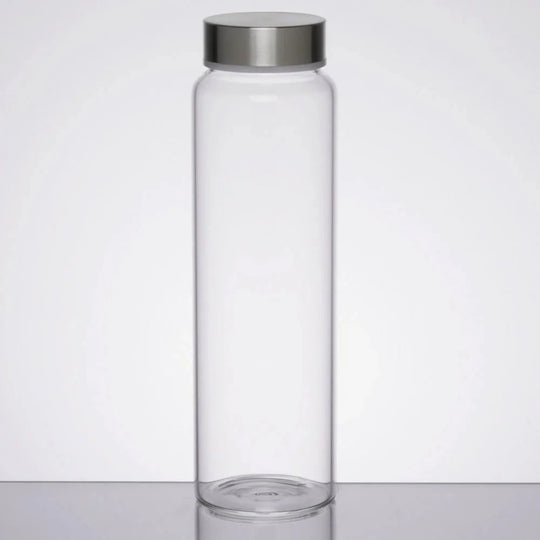 Engraved Glass Water Bottle - 33 oz. Glass Water Bottle with Metal Lid. Unique gifts for her custom engraved with name.