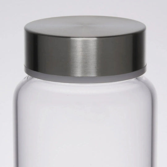 Engraved Glass Water Bottle - 33 oz. Glass Water Bottle with Metal Lid. Unique gifts for her custom engraved with name.