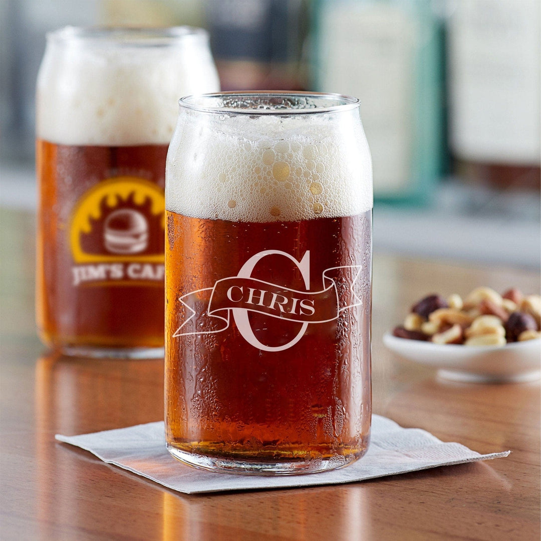 Groomsmen Gifts Custom Beer Can Glass