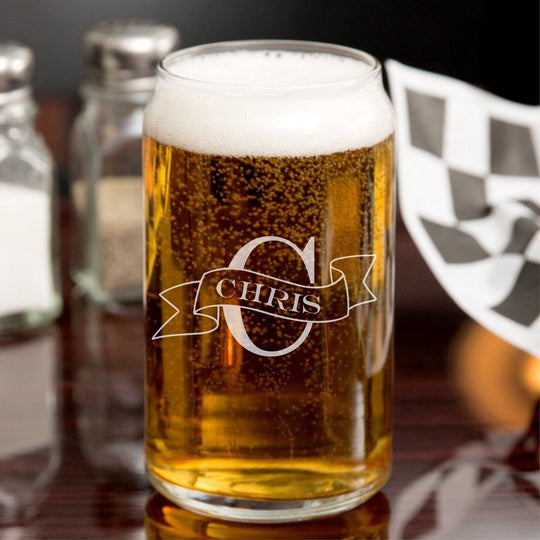 Groomsmen Gifts Custom Beer Can Glass