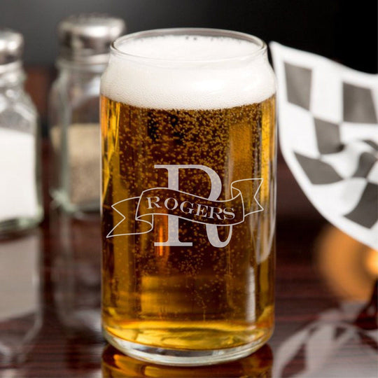 Groomsmen Gifts Custom Beer Can Glass