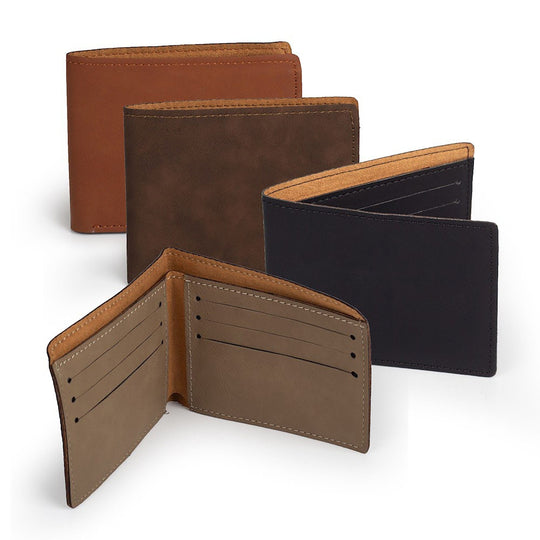 Leather Wallet for Men personalized with his name or initials.