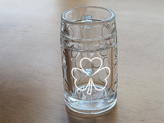 Mini Tavern Mug Beer Stein 1.35oz Shot Glass Clover