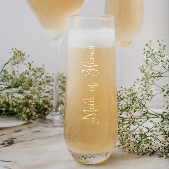 Mother of the Bride, Groom Gifts Toast Glasses Maid of Honor