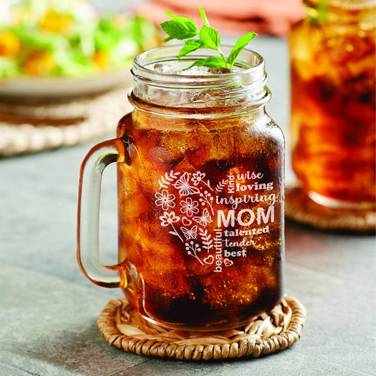 Mother's Day Gift for Mom - Coffee Mug 16 oz Mason Jar