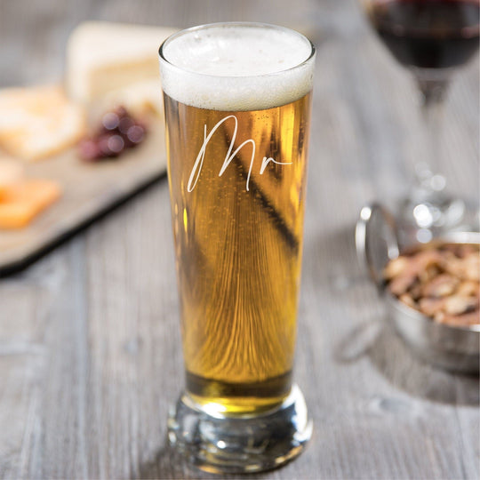 Mr and Mrs Glasses Pilsner Beer Amalfi