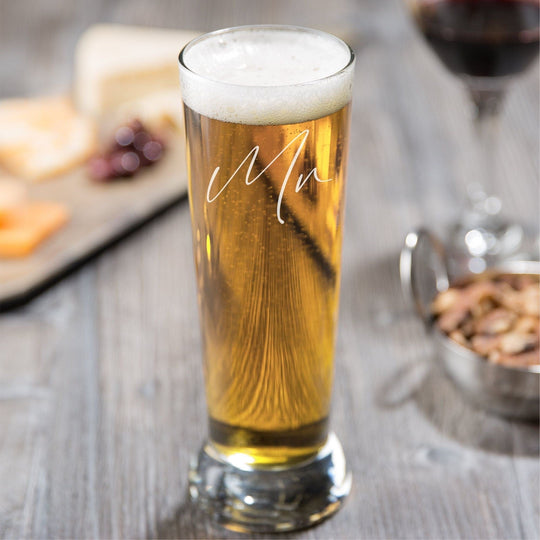 Mr and Mrs Glasses Pilsner Beer Bacalisties