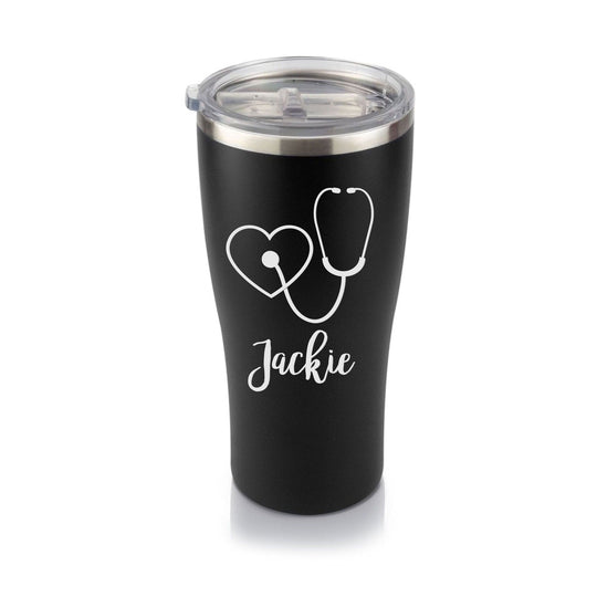 Nurse Tumbler, Doctor 30oz Coffee Tumbler Black