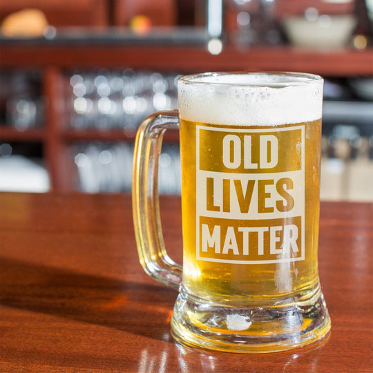 Old Lives Matter 16oz Beer Mug