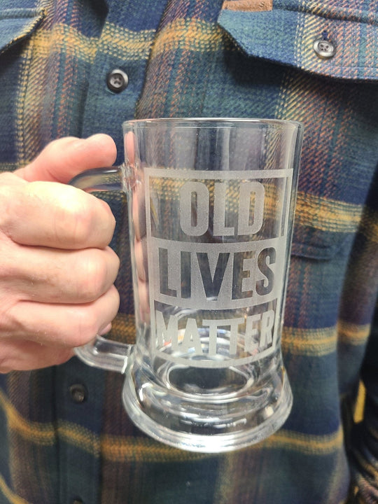 Old Lives Matter 16oz Beer Mug