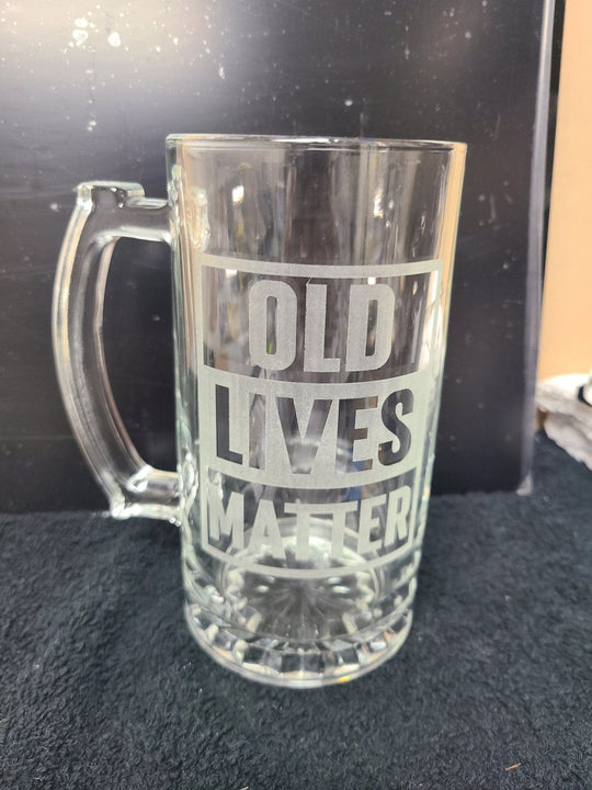 Old Lives Matter 25oz Beer Mug