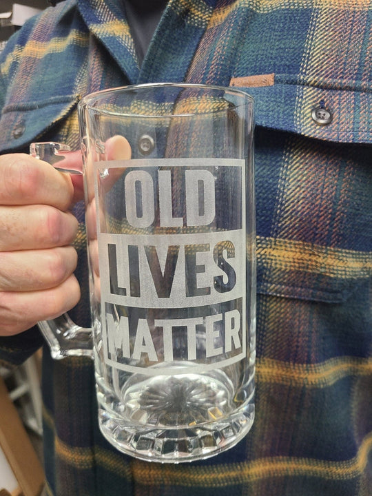 Old Lives Matter 25oz Beer Mug
