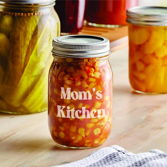 Personalized Canning Jars - 16oz Wide Mouth