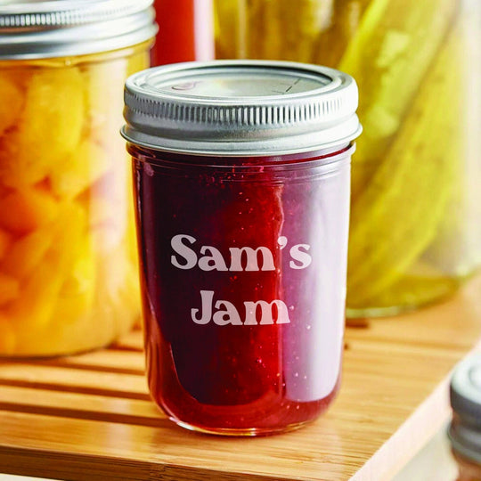 Personalized Canning Jars - 8oz Canning Jars
