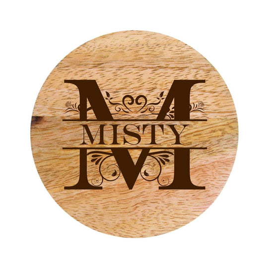 Personalized Coaster Set - Set of Four and Caddy