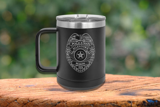 Police Officer Badge Gift Tumbler