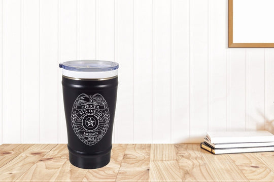 Police Officer Gift - 16 oz Ceramisteel Coffee Tumbler