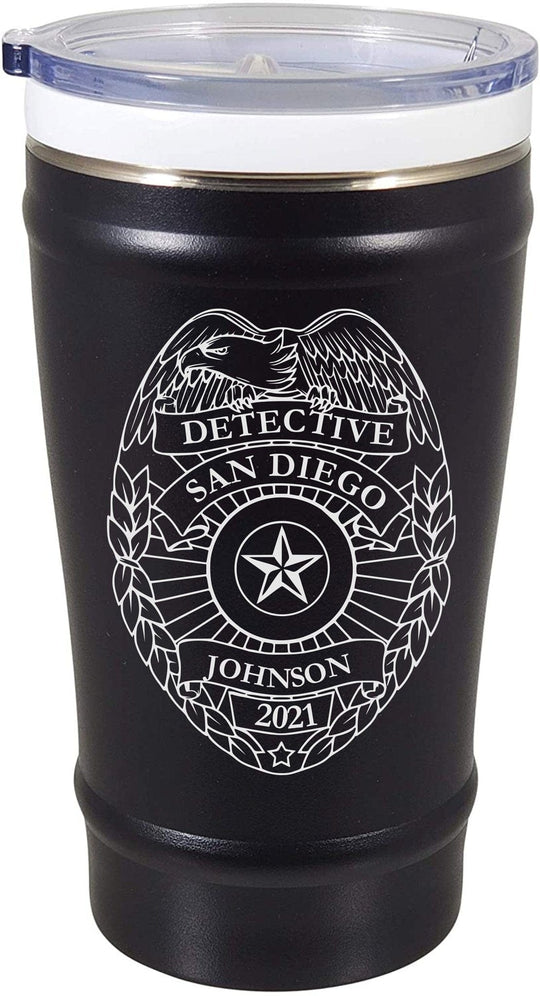 Police Officer Gift - 16 oz Ceramisteel Coffee Tumbler
