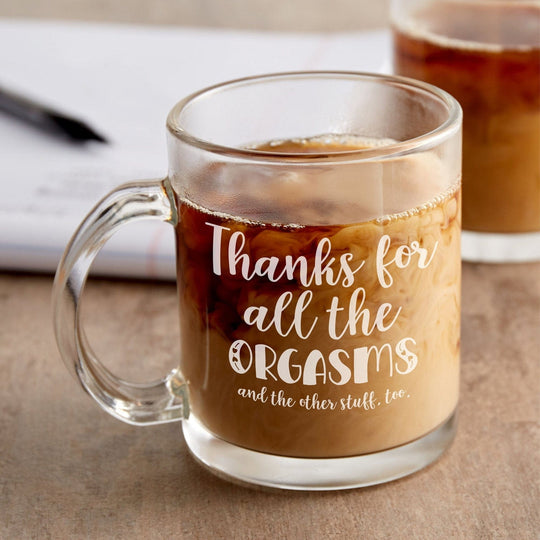 Sexy Gag Gift - Glass Custom Coffee Mug