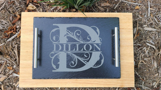 Slate Serving Tray with Handles