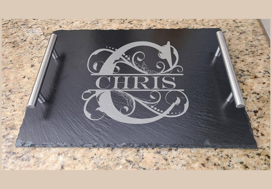 Slate Serving Tray with Handles
