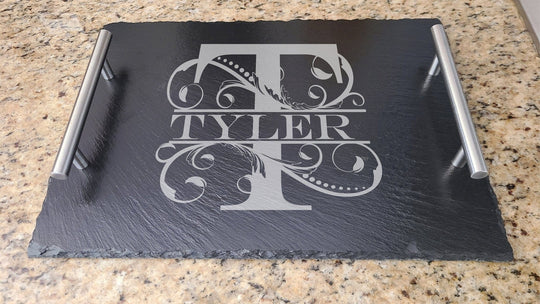 Slate Serving Tray with Handles