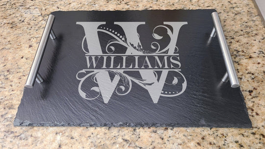 Slate Serving Tray with Handles
