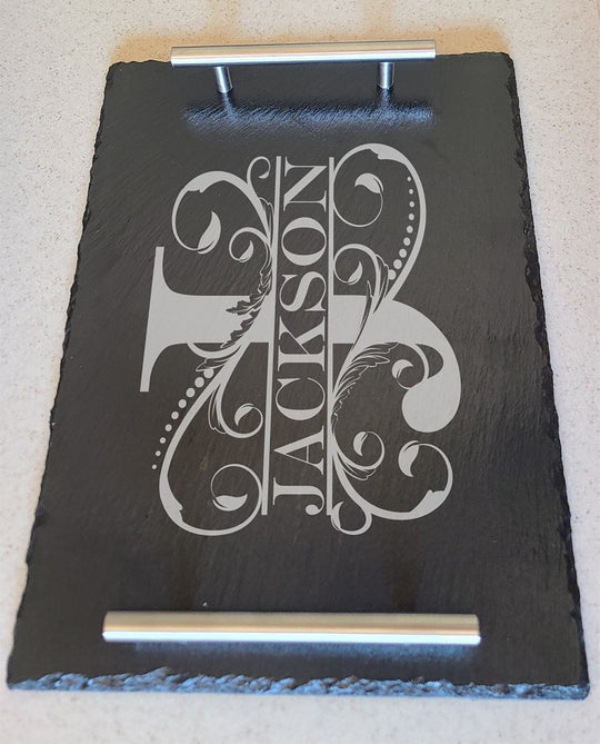 Slate Serving Tray with Handles