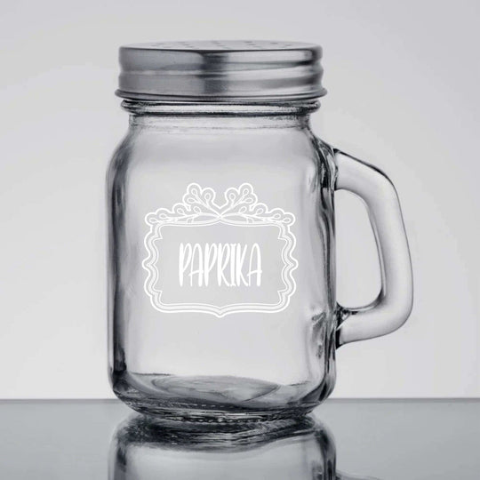 Spice Shaker 4.75oz Mason Jar with Handle Paprika