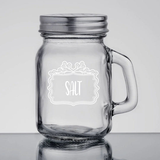 Spice Shaker 4.75oz Mason Jar with Handle Salt