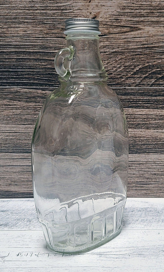 Syrup Bottle - Custom engraved 12oz glass syrup bottles with cap.