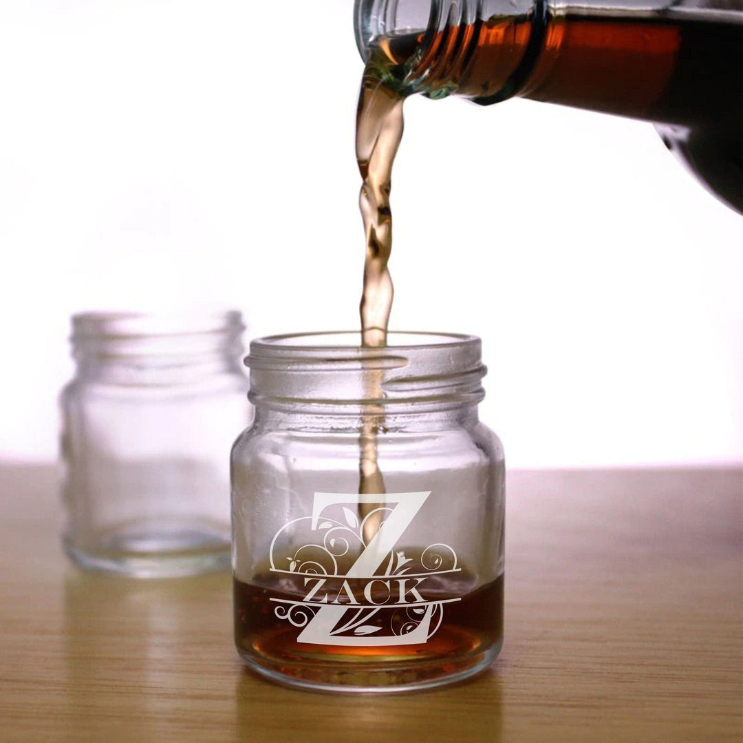 Wedding Shot Glasses - 2oz Mason Jar Shot Glass No