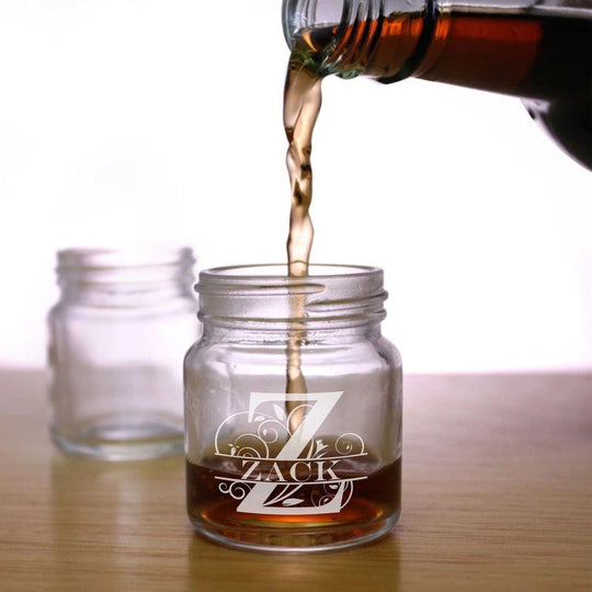 Wedding Shot Glasses - 2oz Mason Jar Shot Glass No