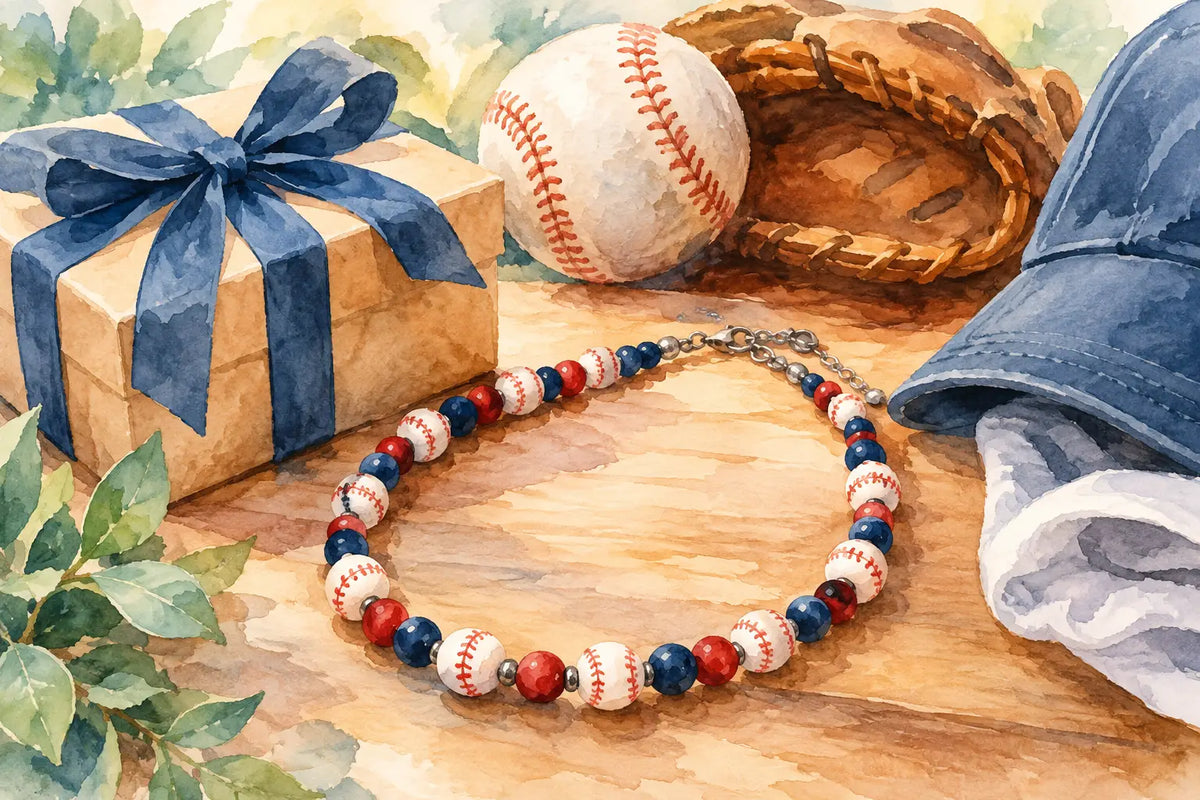 Baseball Bead Necklace Gift and Style Ideas