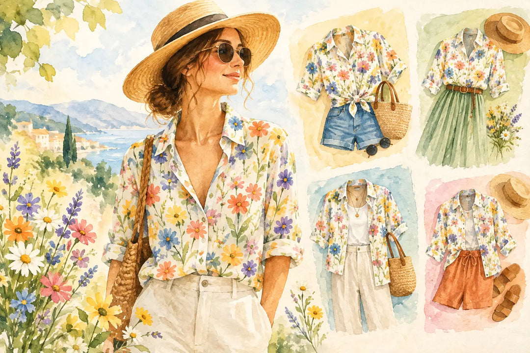 Wildflower Shirt Style Ideas for Sunny Plans