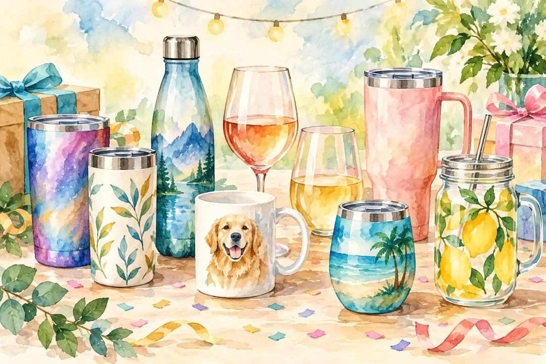 12 Custom Drinkware Gift Examples That Bring the Party