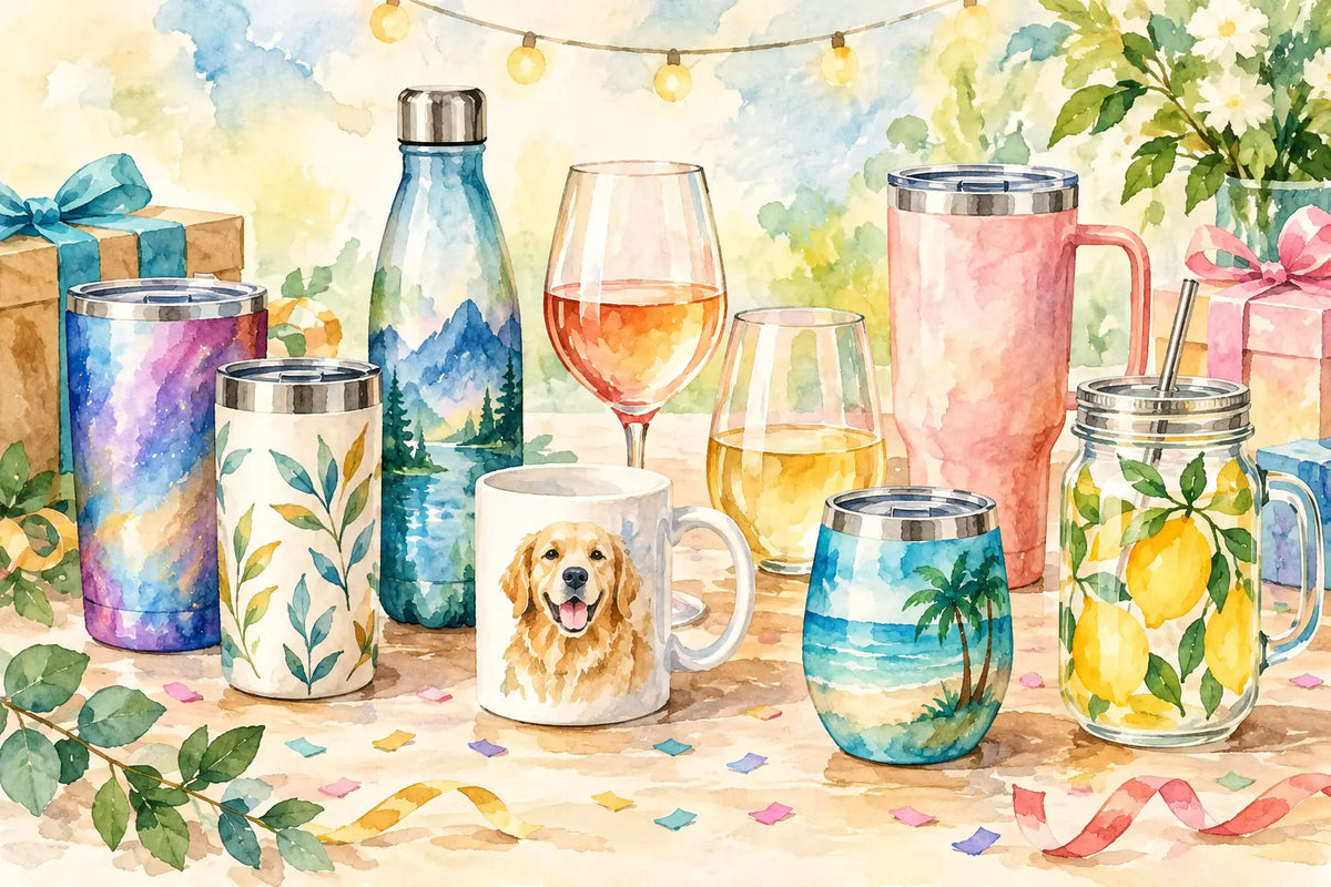 12 Custom Drinkware Gift Examples That Bring the Party