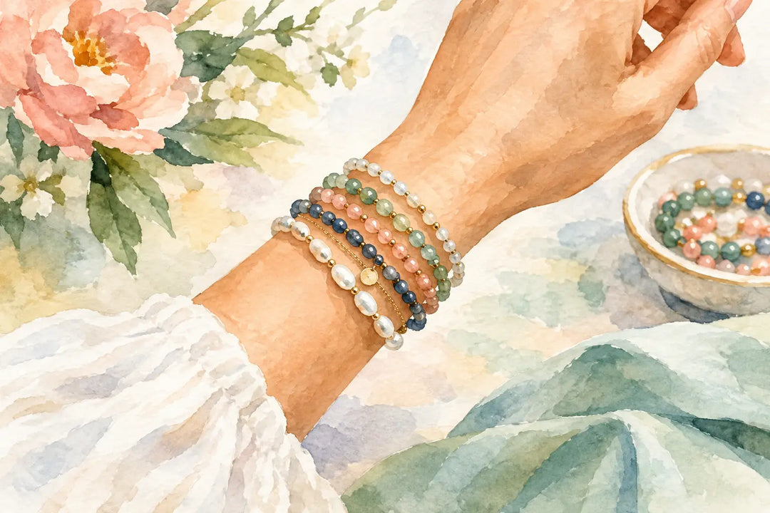 How to Layer Bead Bracelets Without Overdoing It