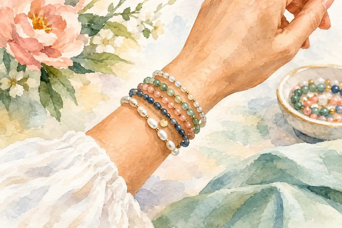 How to Layer Bead Bracelets Without Overdoing It