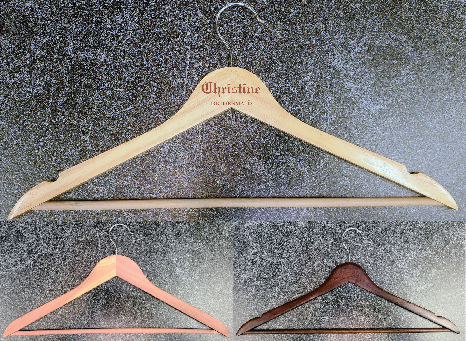 Engraved Hangers: The Perfect Touch for Bridesmaids Dresses