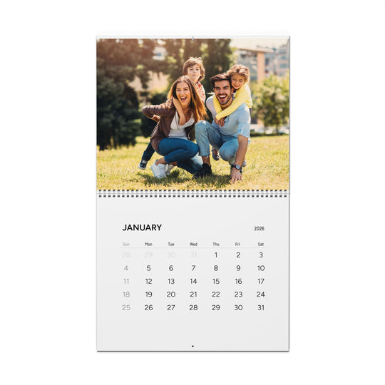 Personalized Photo Wall Calendar 2026 | Family Photo Calendar