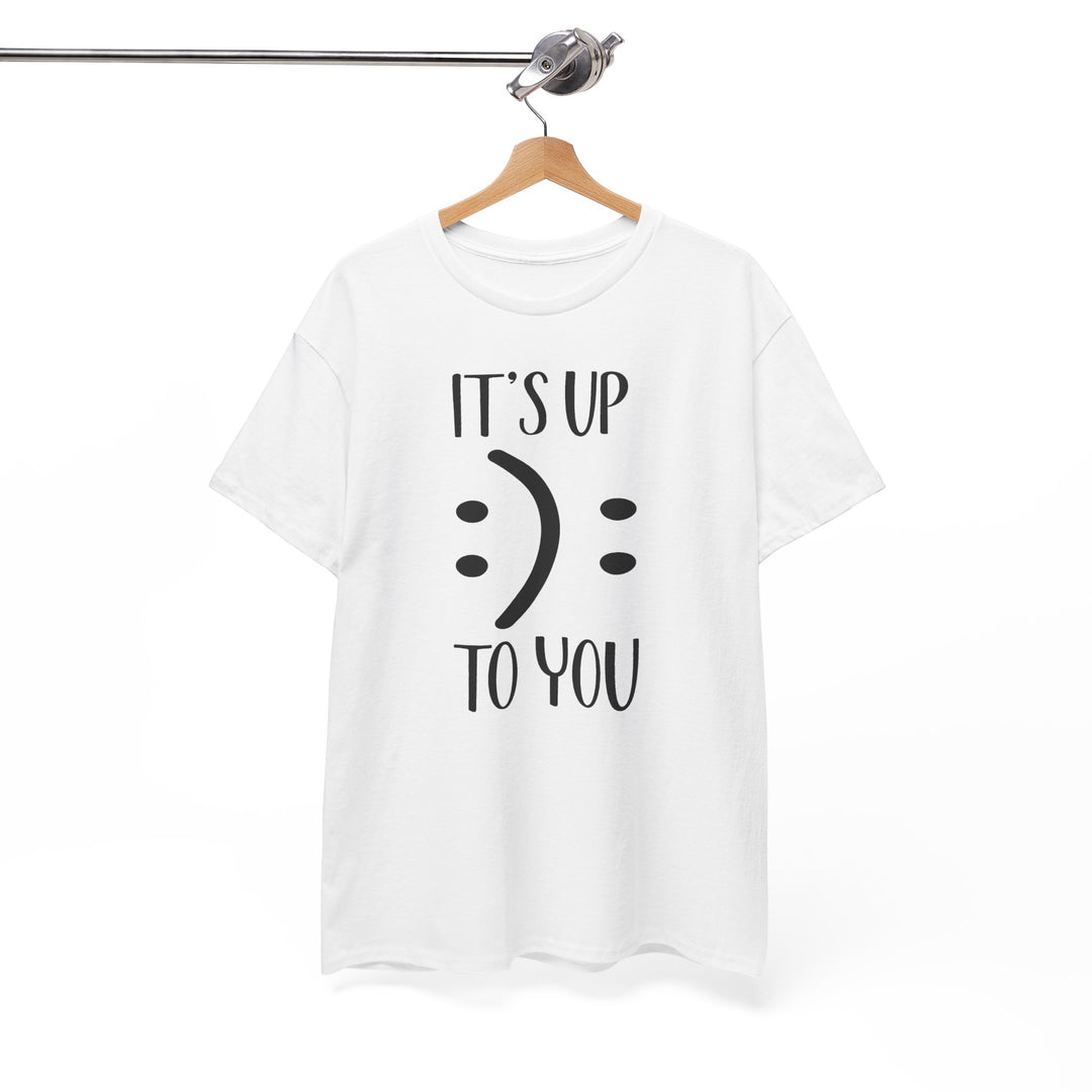 Trendy Smiley Face T-Shirt - "Happy or Sad? It&