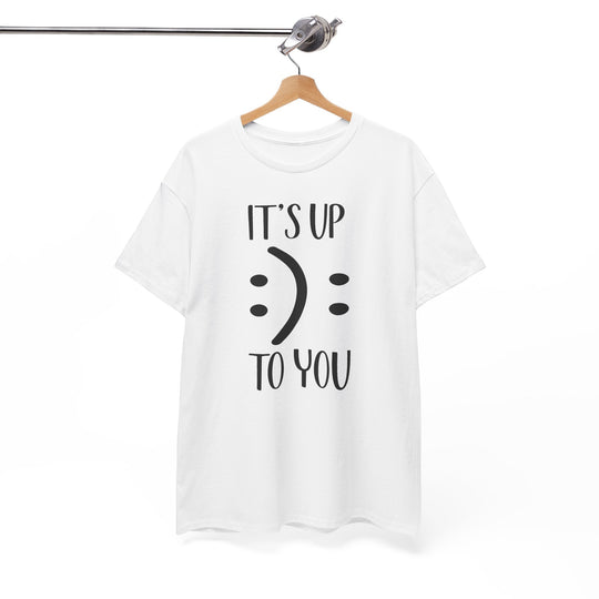 Trendy Smiley Face T-Shirt - "Happy or Sad? It&