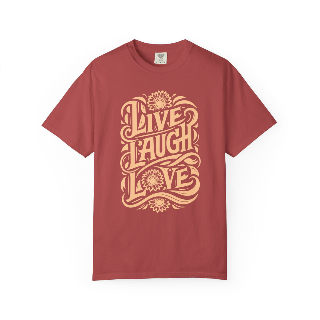 Live Laugh Love T-Shirt | Floral Sunflower Fall Graphic Comfort Colors® Tee