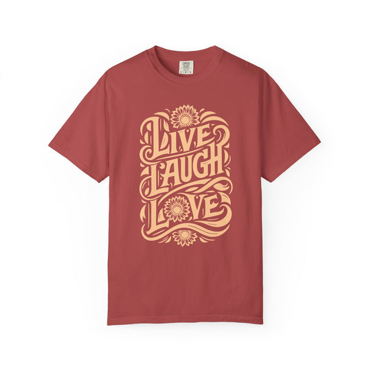 Live Laugh Love T-Shirt | Floral Sunflower Fall Graphic Comfort Colors® Tee