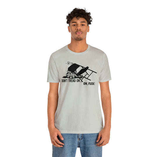 Folding Chair T-Shirt - Don't Tread on Me Snake and Chair