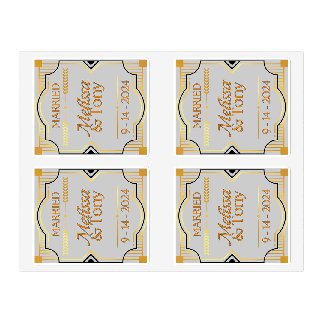 Personalized Wedding Favor Beer Stickers